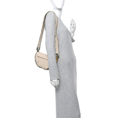 Burberry Calfskin Snakeskin Small Olympia Shoulder Bag Pale Biscuit 2 of 11