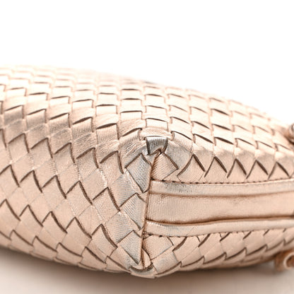 Bottega Veneta Metallic Grosgrain Intrecciato Nodini Crossbody Messenger Copper 10 of 10