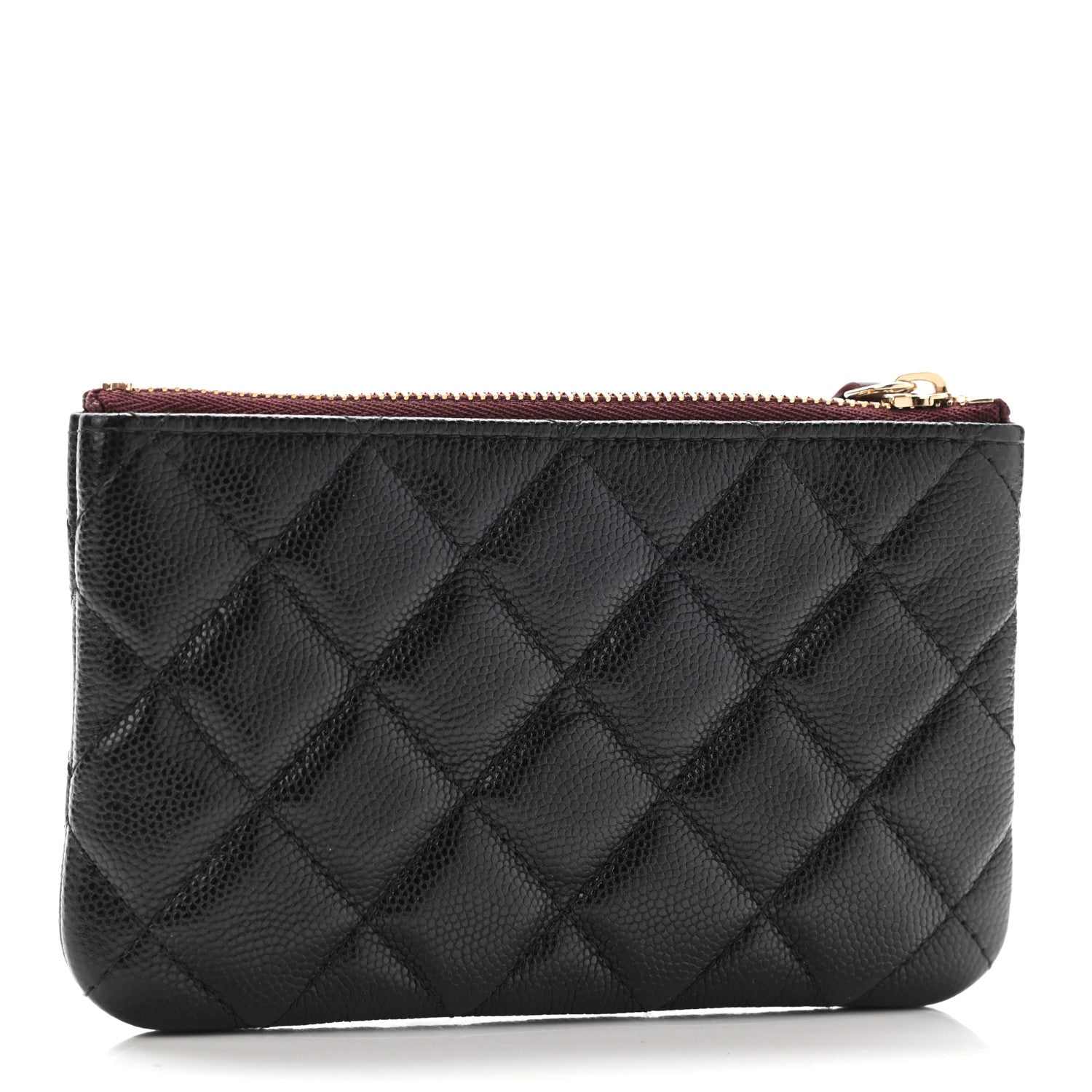 Chanel Caviar Quilted Small Cosmetic Case Black 3 of 8
