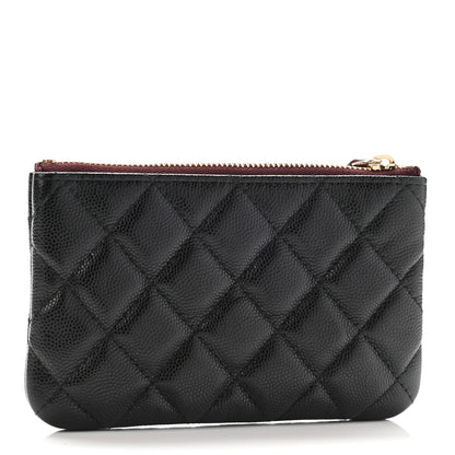 Chanel Caviar Quilted Small Cosmetic Case Black 3 of 8