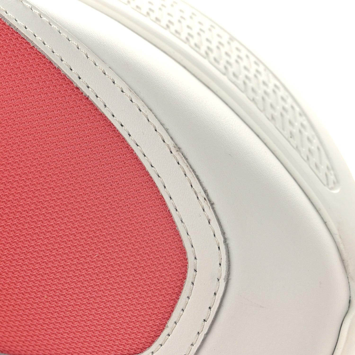 Hermes Mesh Calfskin Womens Giga Sneakers 37 Rose Du Desert White 10 of 10