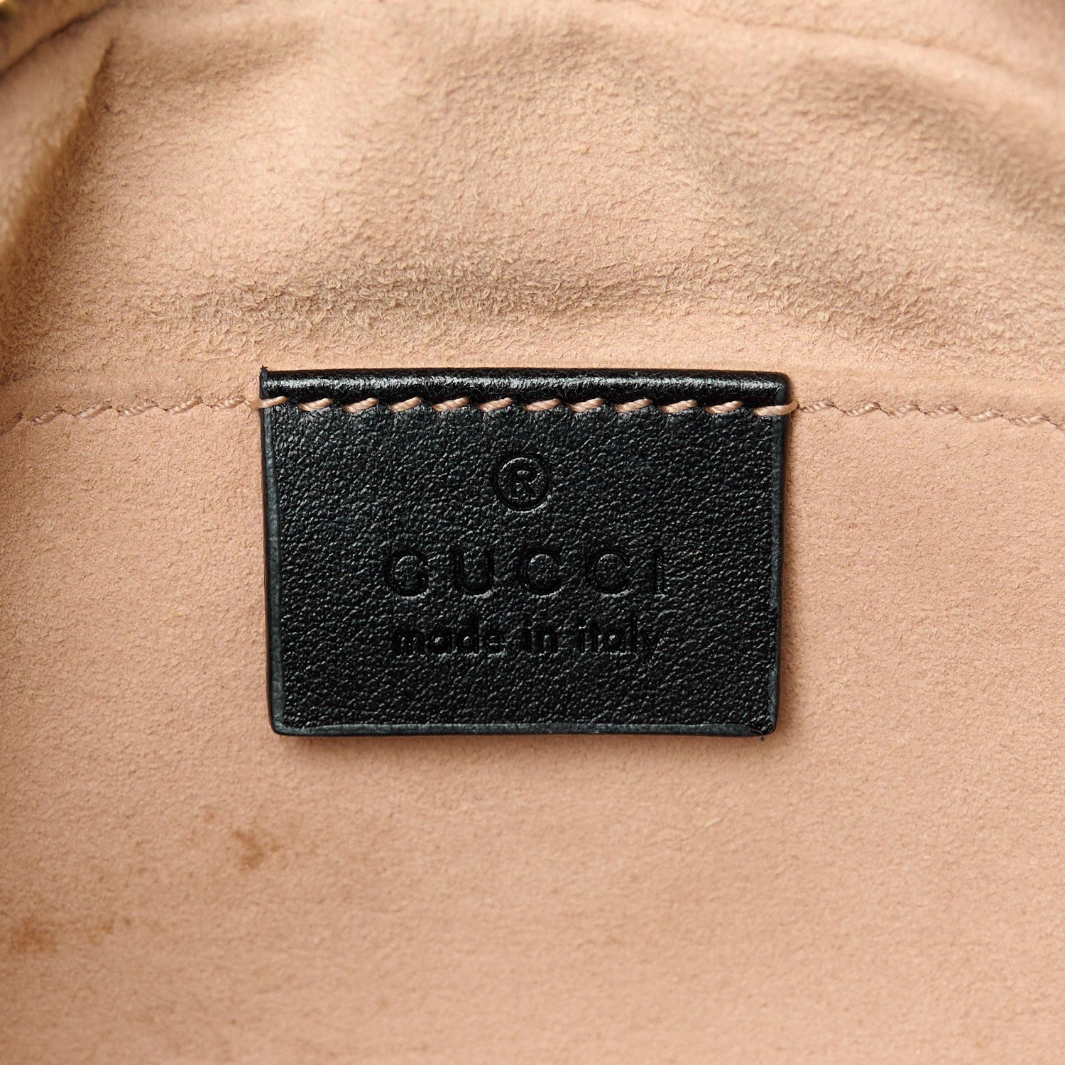 Gucci Calfskin Matelasse Mini GG Marmont Chain Shoulder Bag Black 6 of 12