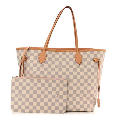 Louis Vuitton Damier Azur Neo Neverfull MM Rose Ballerine 1 of 11
