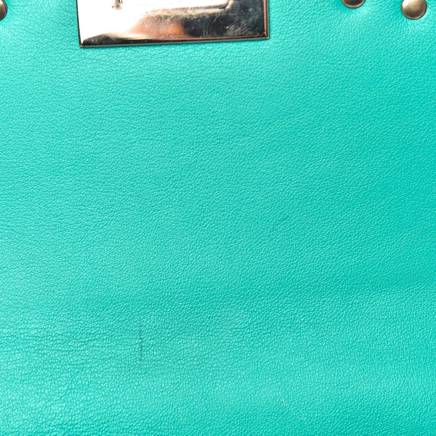 Vitello Small Rockstud Shoulder Flap Messenger Bag Opaline Green