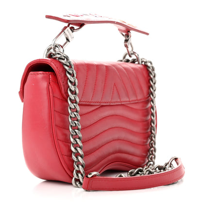Louis Vuitton Calfskin Love Lock New Wave Chain PM Scarlet 3 of 20