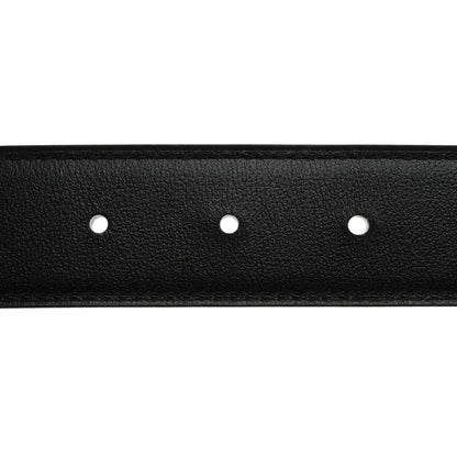 Hermes Box Togo 32mm Au Carre H Belt 85 Black Gold 7 of 9