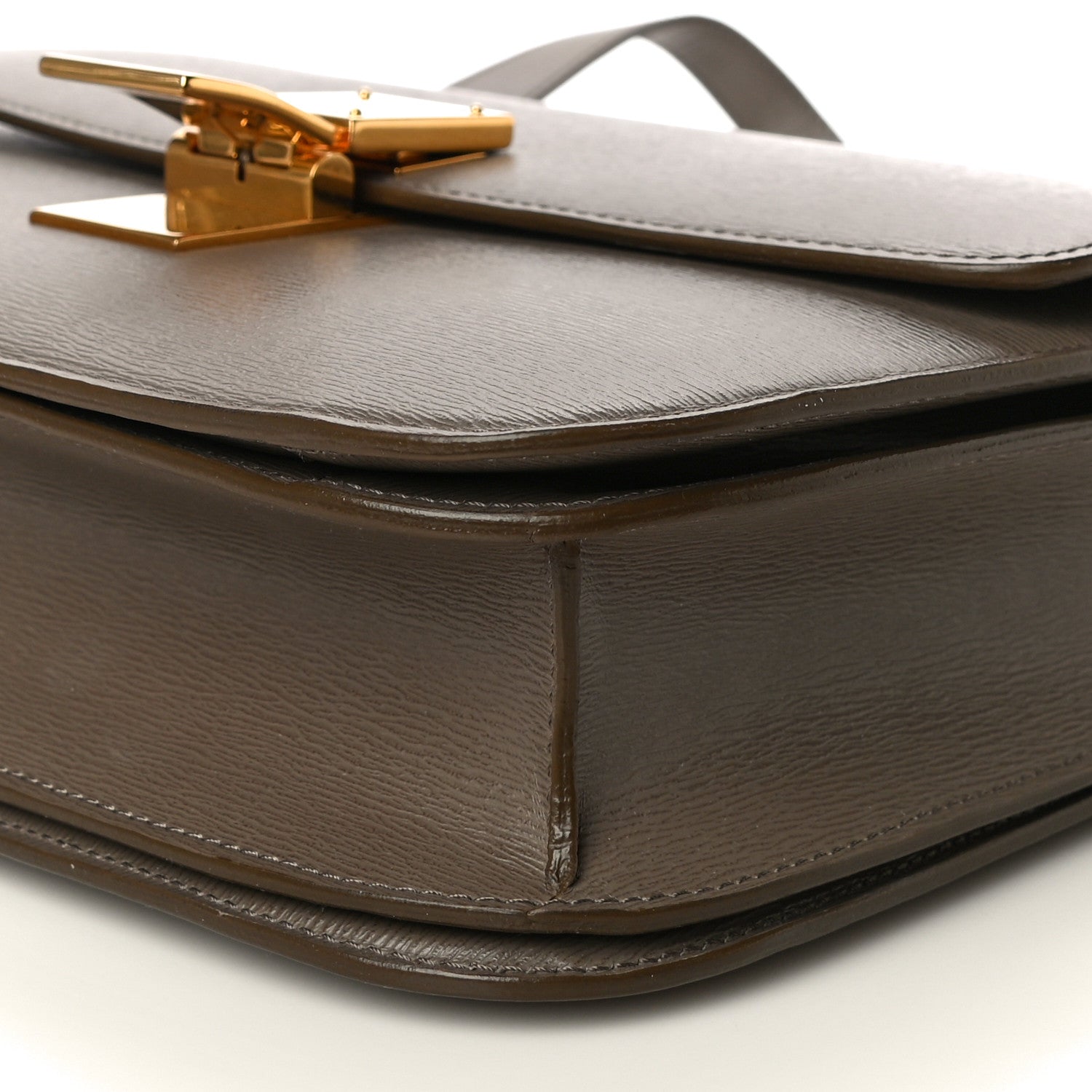 Celine Liege Calfskin Medium Classic Box Flap Bag Souris 9 of 9