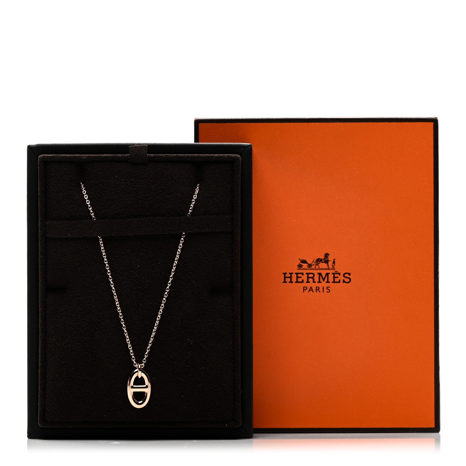 Hermes 18K Rose Gold PM Farandole Pendant Necklace 6 of 6