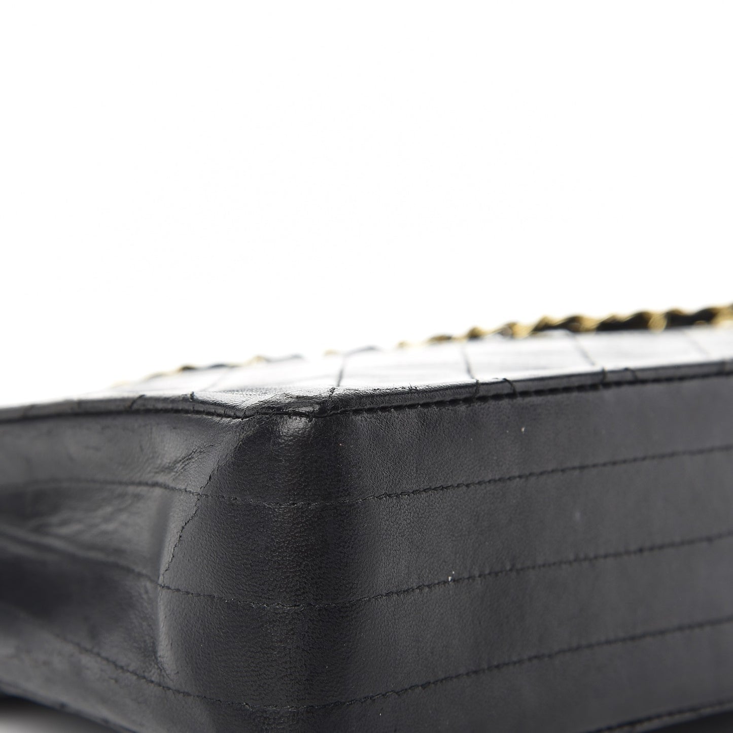 Lambskin Quilted Medium Single Flap Black