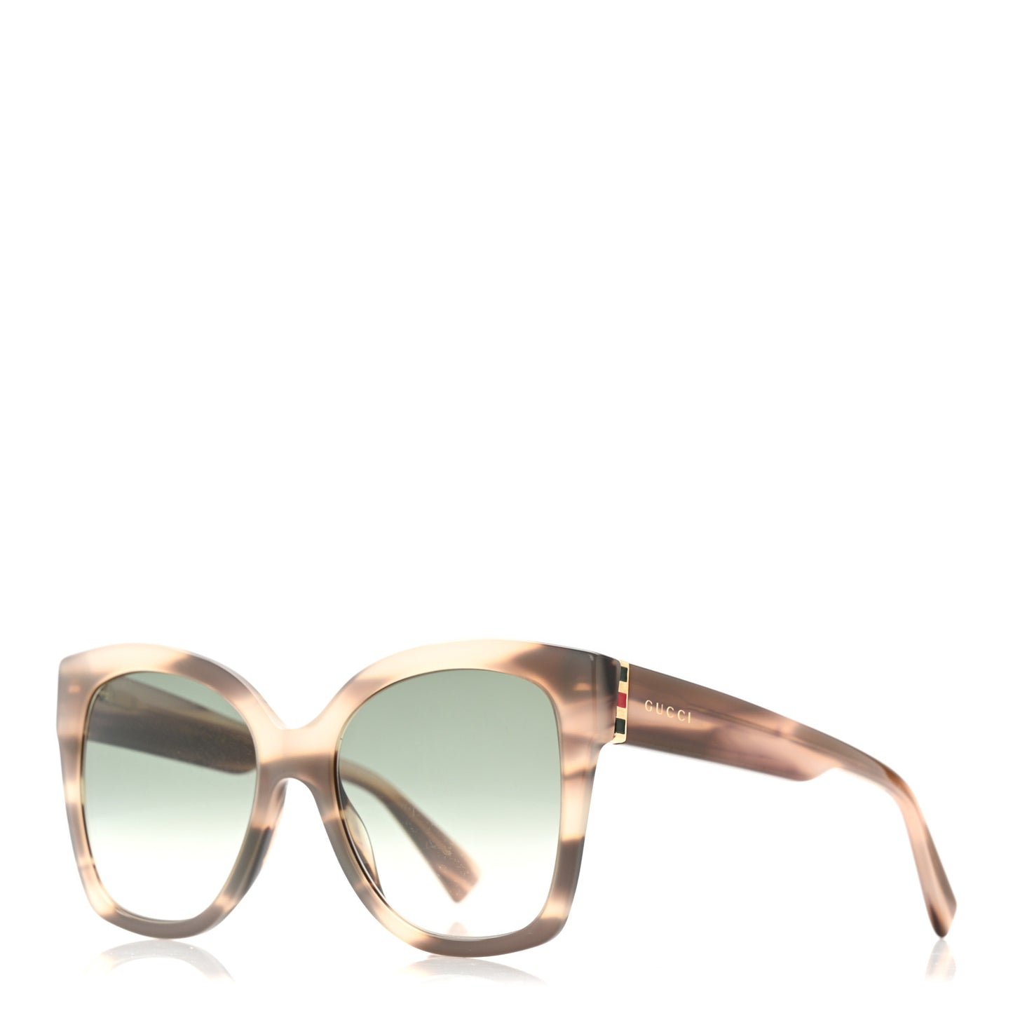 Acetate Square Frame Sunglasses GG0459S Tortoise Grey