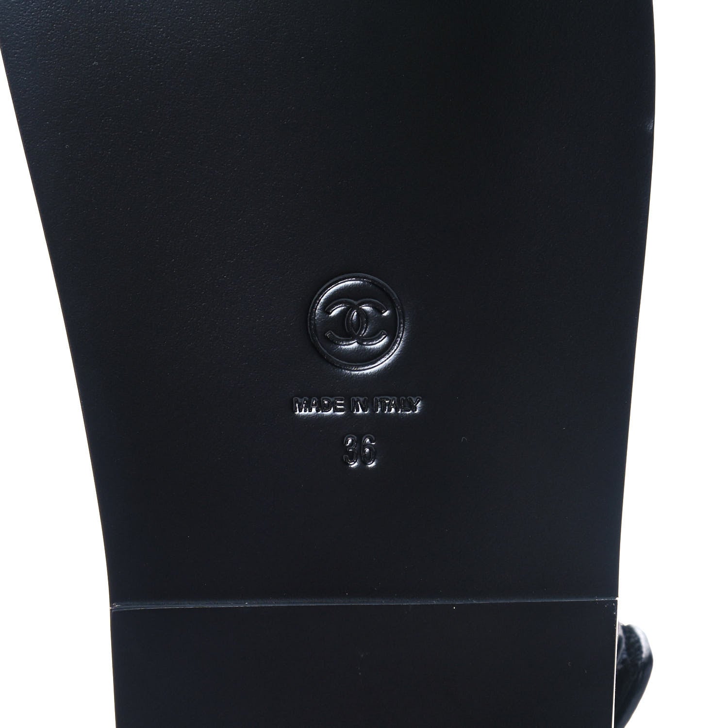 Chanel Grained Calfskin Velcro Dad Sandals 36 Black 6 of 9