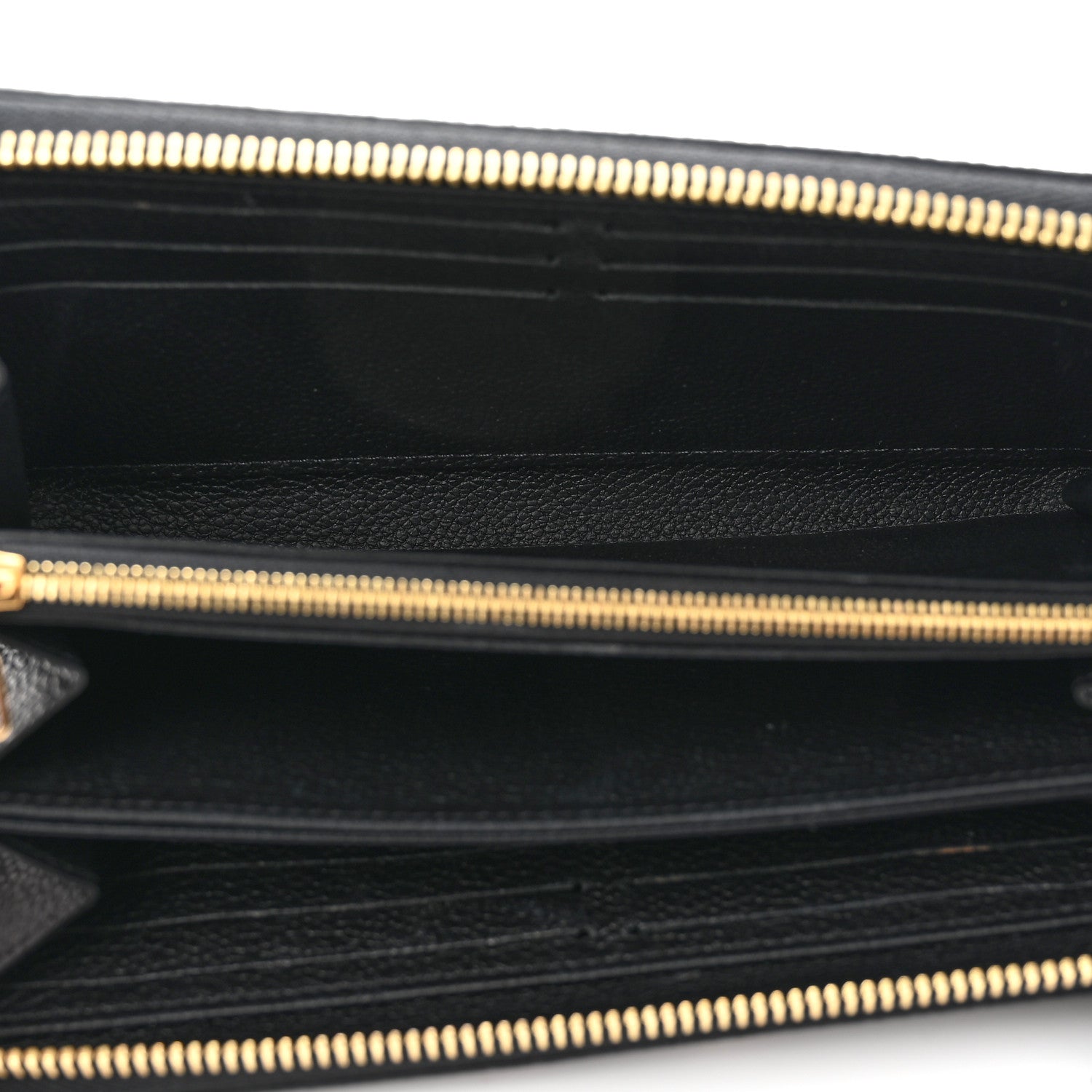 Louis Vuitton Empreinte Monogram Giant Zippy Wallet Black Beige 5 of 6