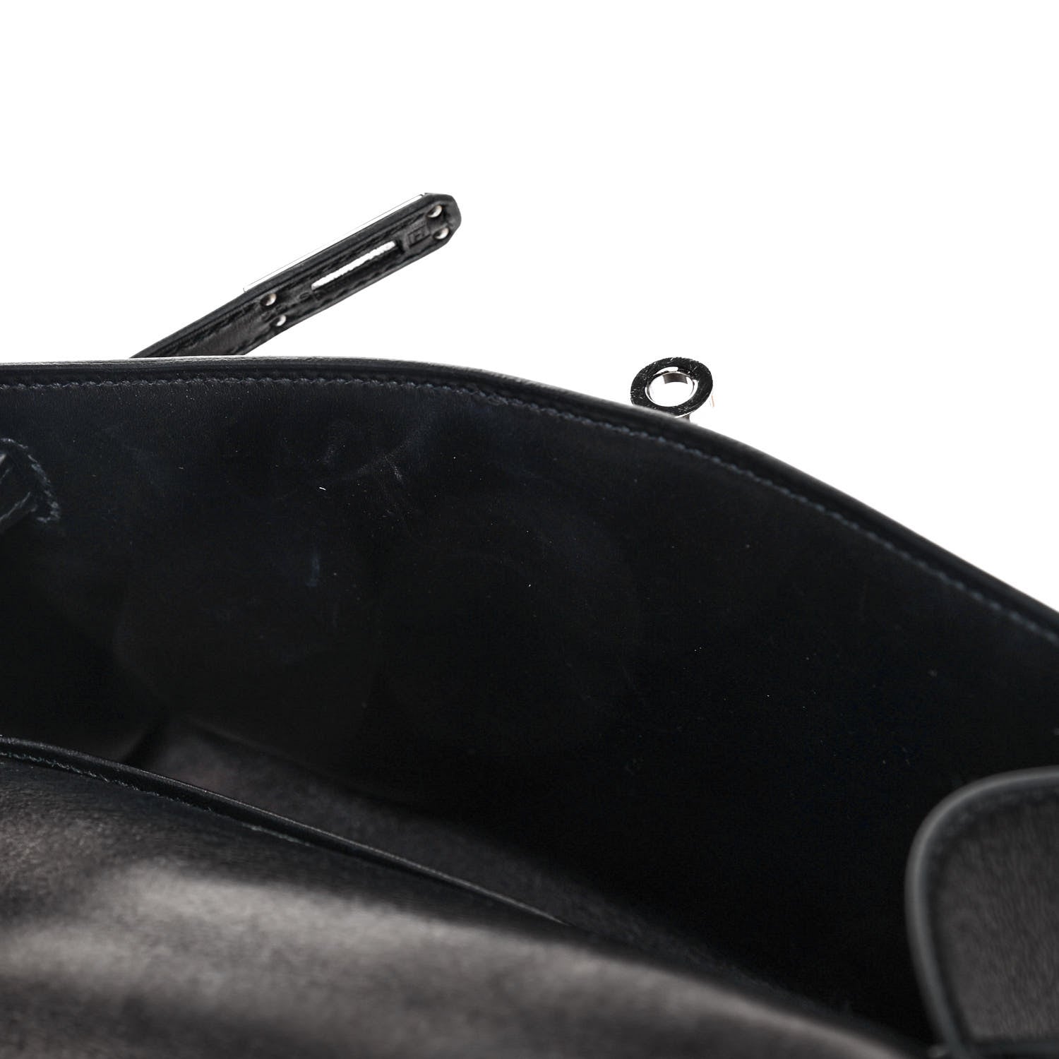 Hermes Swift Kelly Pochette Clutch Black 8 of 8