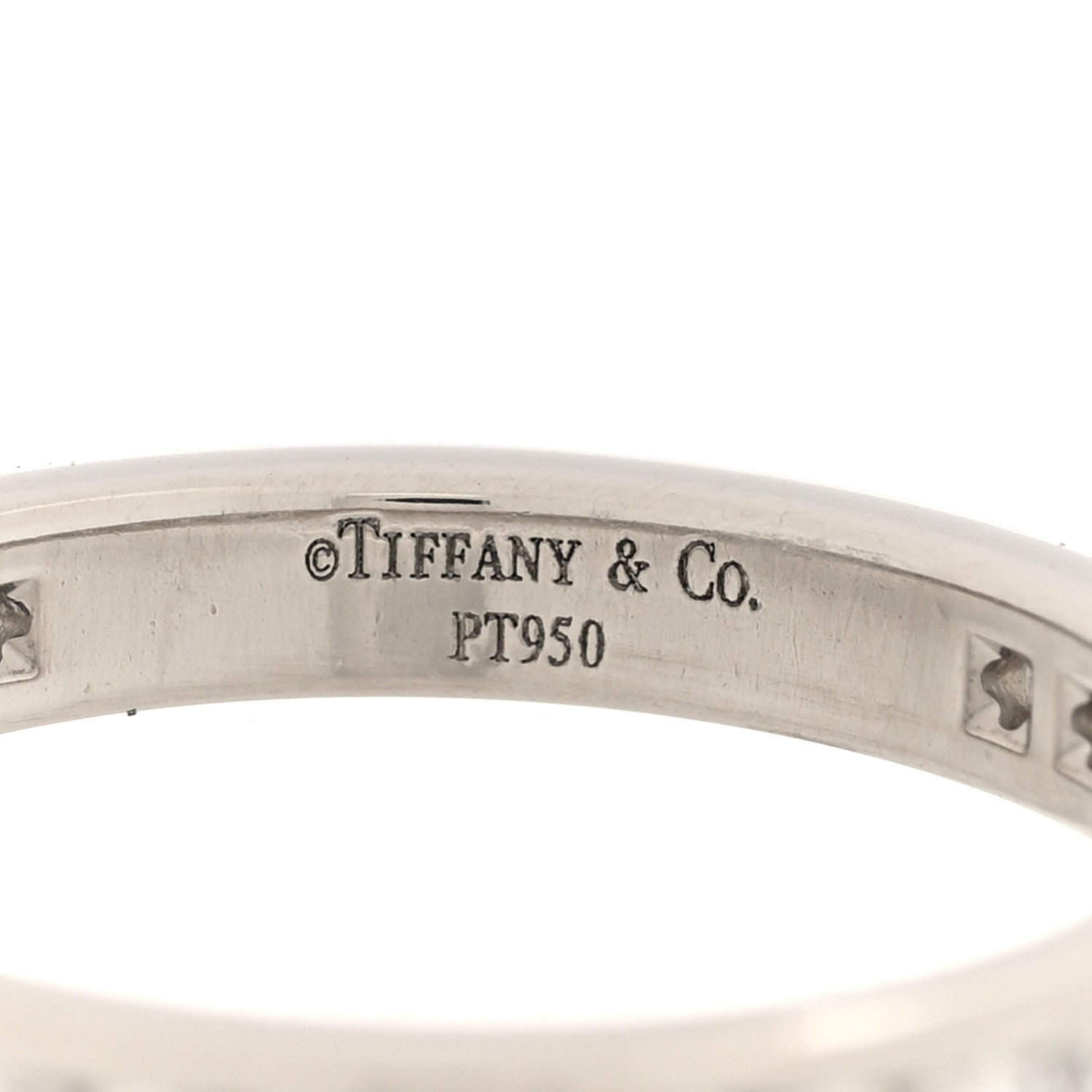 Tiffany Platinum Diamond 2.5mm Full Circle Wedding Band Ring 49 5 4 of 4