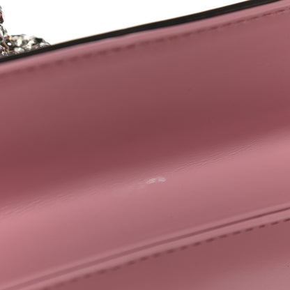 Gucci Calfskin Bamboo Crystal Mini Thiara Top Handle Bag Carmine Rose Gold 10 of 10