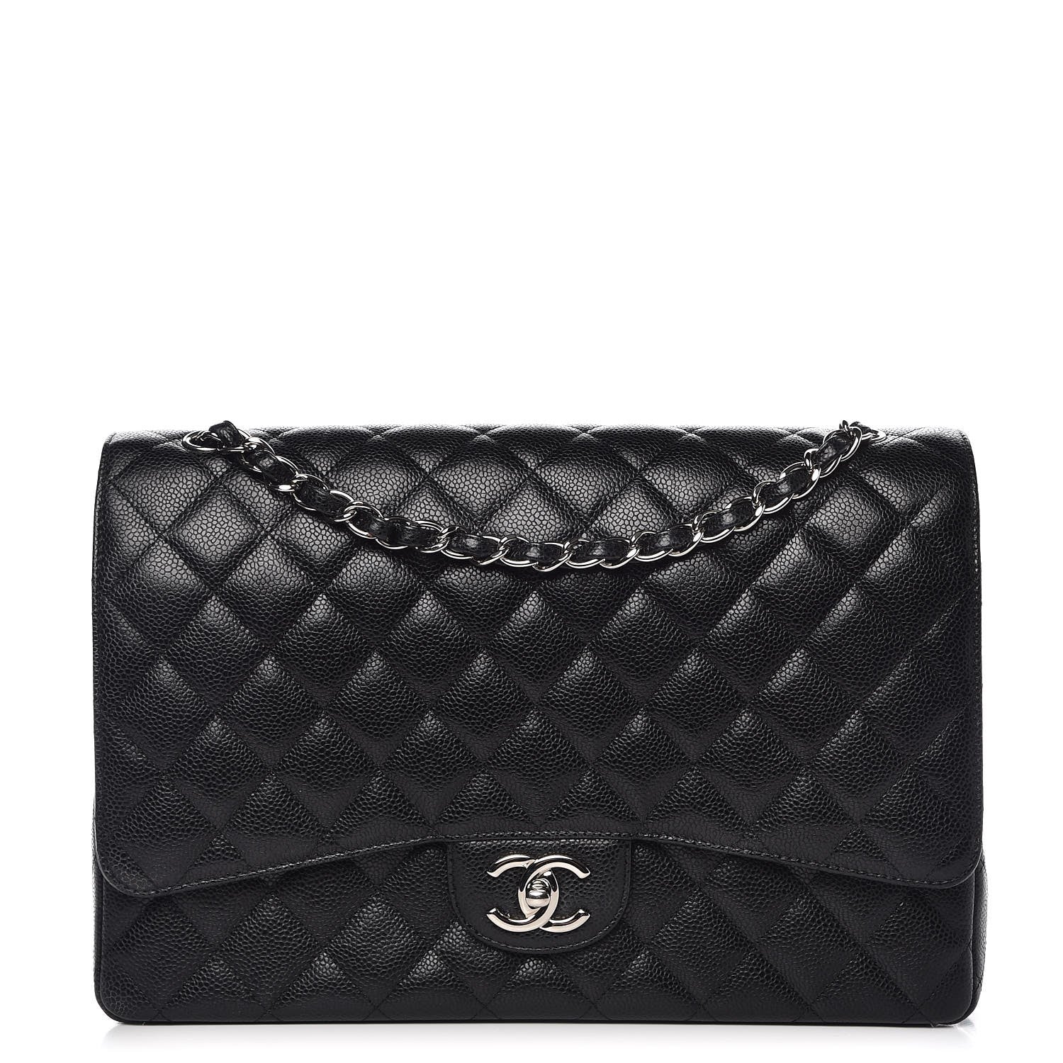 Chanel Caviar Quilted Maxi Double Flap Black 1 of 8