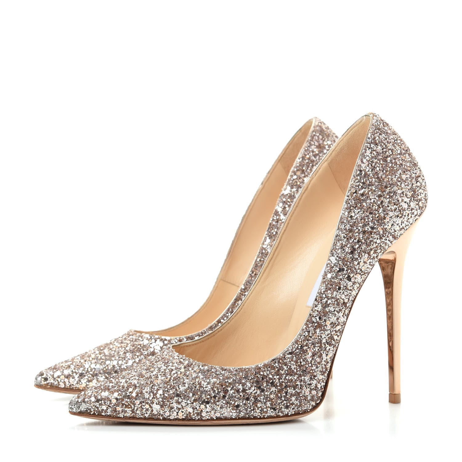 Jimmy Choo Coarse Glitter Romy 100 Pumps 40 3 of 9