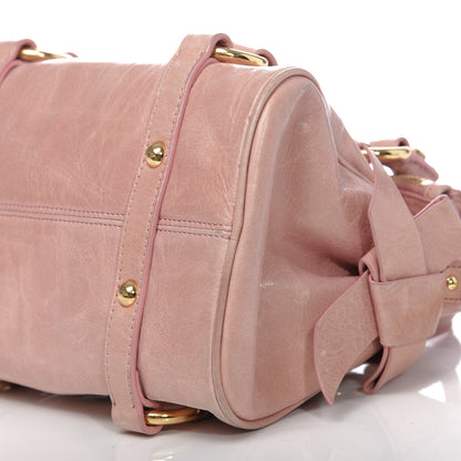 Miu Miu Vitello Lux Mini Bow Bag Loto 11 of 12
