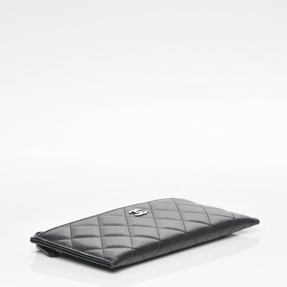 Chanel Lambskin Quilted Classic Zip Pouch Black 4 of 7