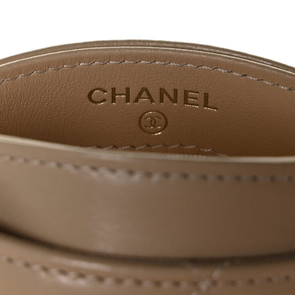 Chanel Goatskin Quilted 19 Card Holder Beige 6 of 8