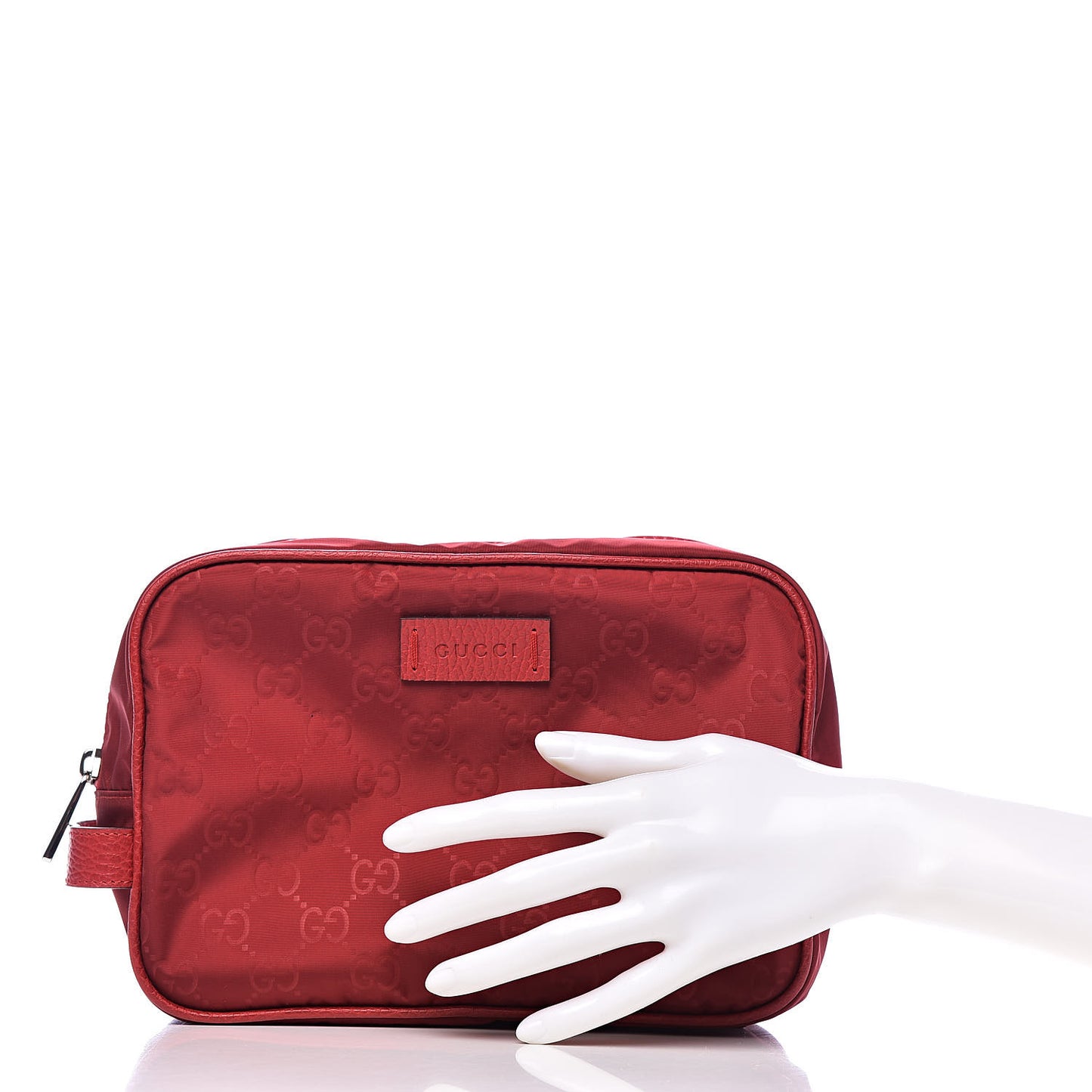 Nylon Monogram Dolmias Pouch Vibrant Red