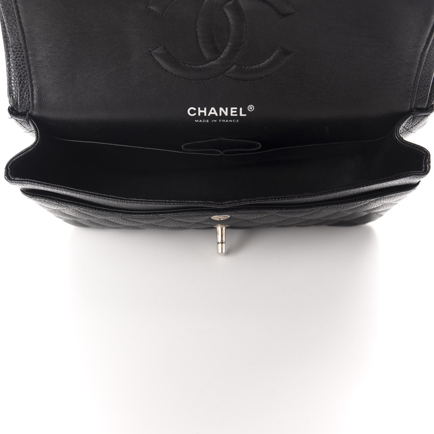 Chanel Caviar Quilted Medium Double Flap Black 5 of 13