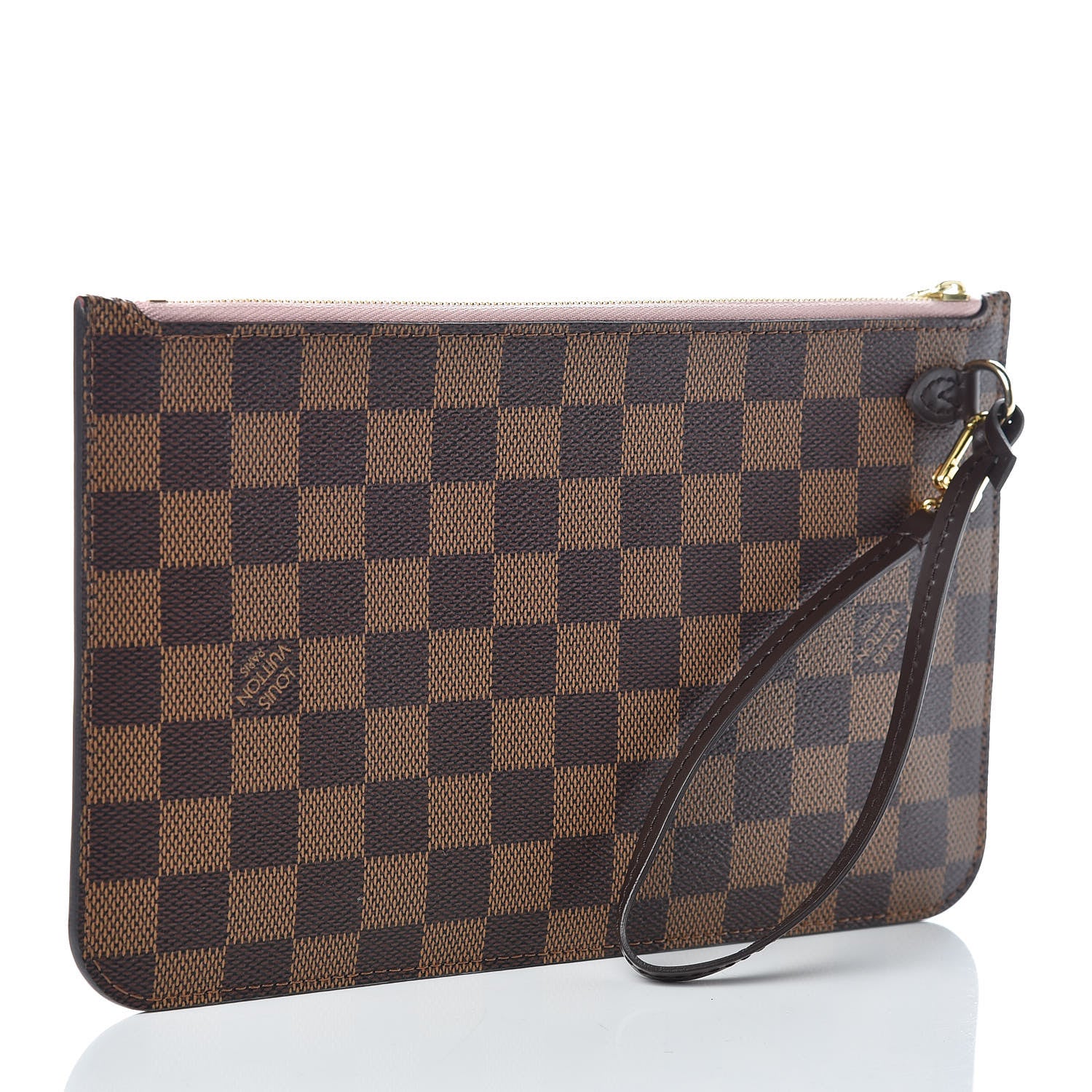 Louis Vuitton Damier Ebene Neverfull MM GM Pochette Rose Ballerine 3 of 8