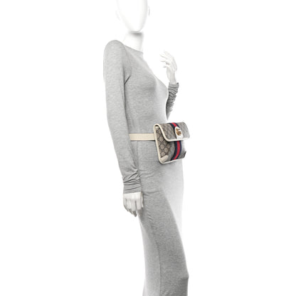 Gucci GG Supreme Monogram Web Small Ophidia Belt Bag Beige Ebony White 2 of 12