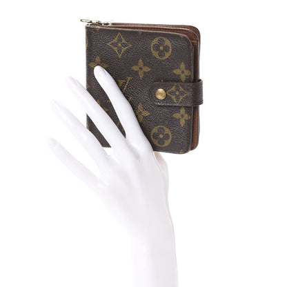 Louis Vuitton Monogram Compact Zippe Zipped Wallet 2 of 9