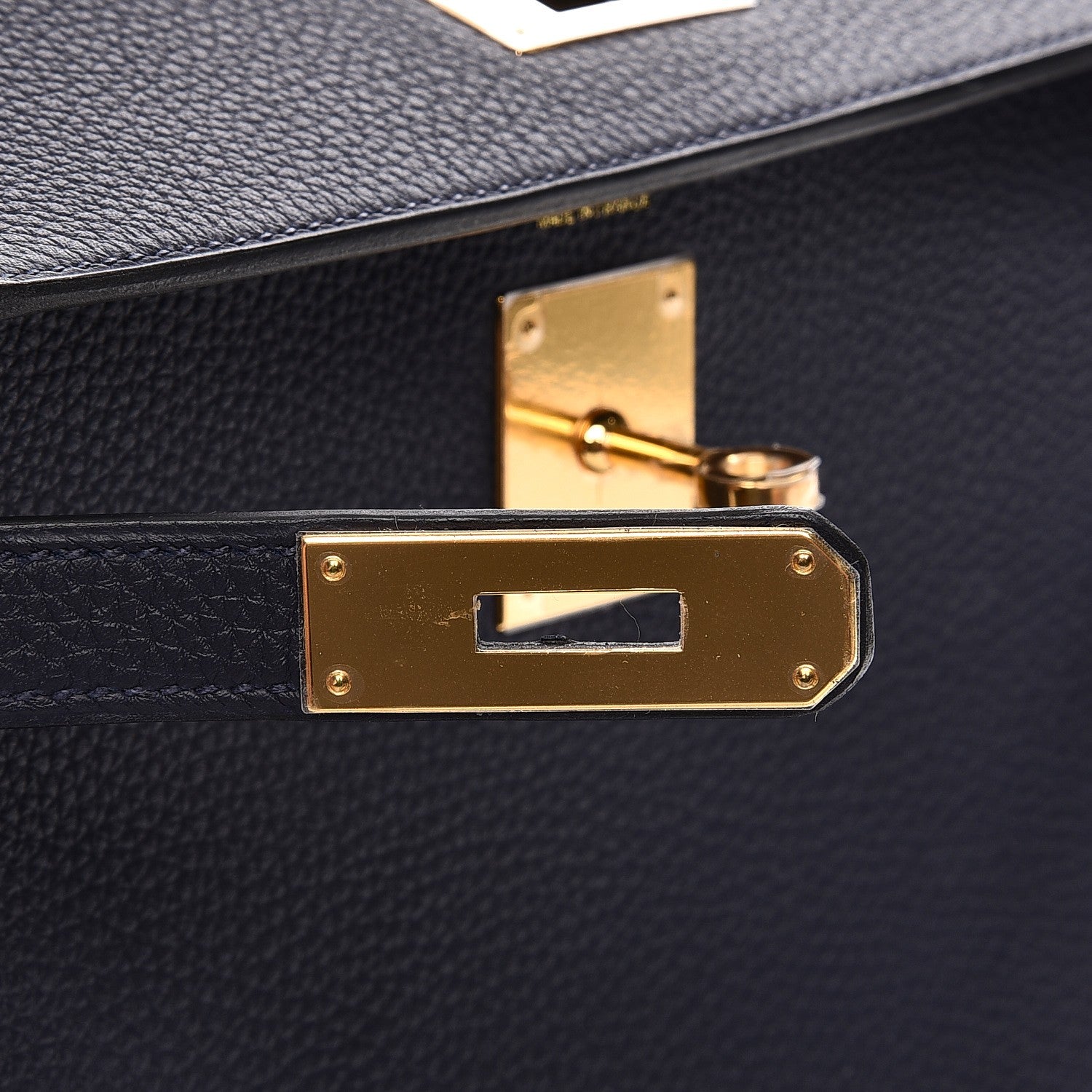 Hermes Togo Kelly Retourne 28 Bleu Nuit 14 of 33