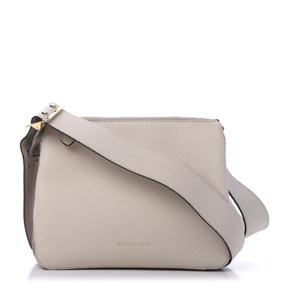 Burberry Soft Grain Calfskin House Check Small Helmsley Crossbody Limestone 1 of 9