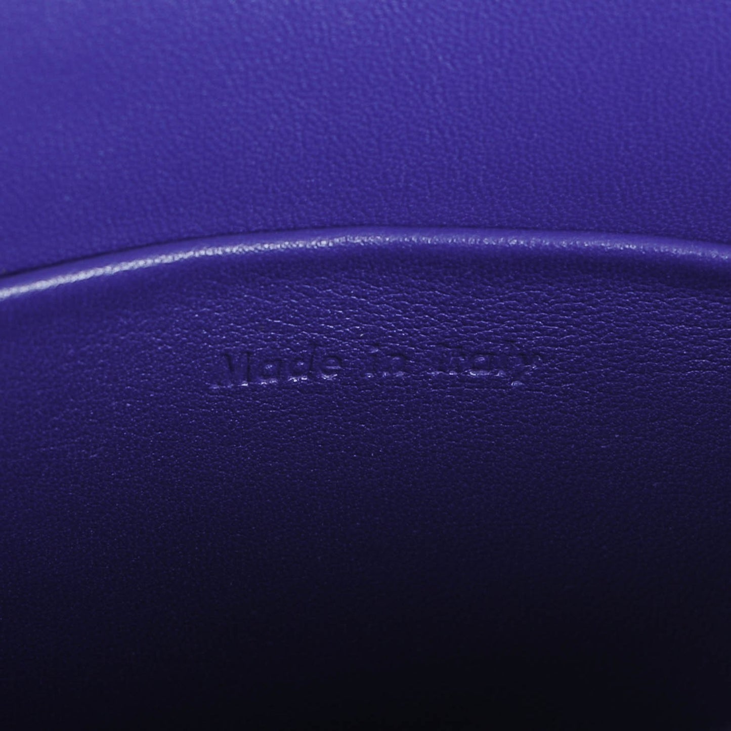 Grained Calfskin Small Trotteur Indigo