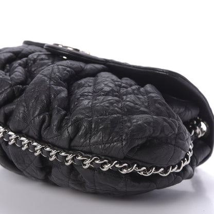 Chanel Washed Lambskin Quilted Mini Chain Around Flap Black 7 of 10