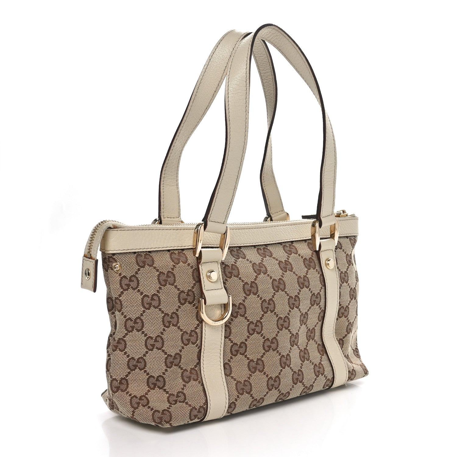 Gucci Monogram Small Abbey Tote Off White 2 of 11