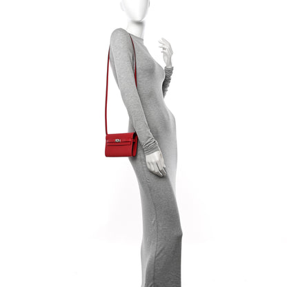Hermes Epsom Kelly Wallet To Go Rouge Casaque 2 of 11