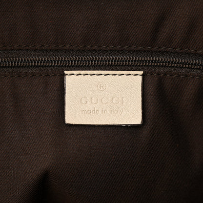 Gucci GG Monogram Patent Oliver Pug Tote Yellow Beige 6 of 21