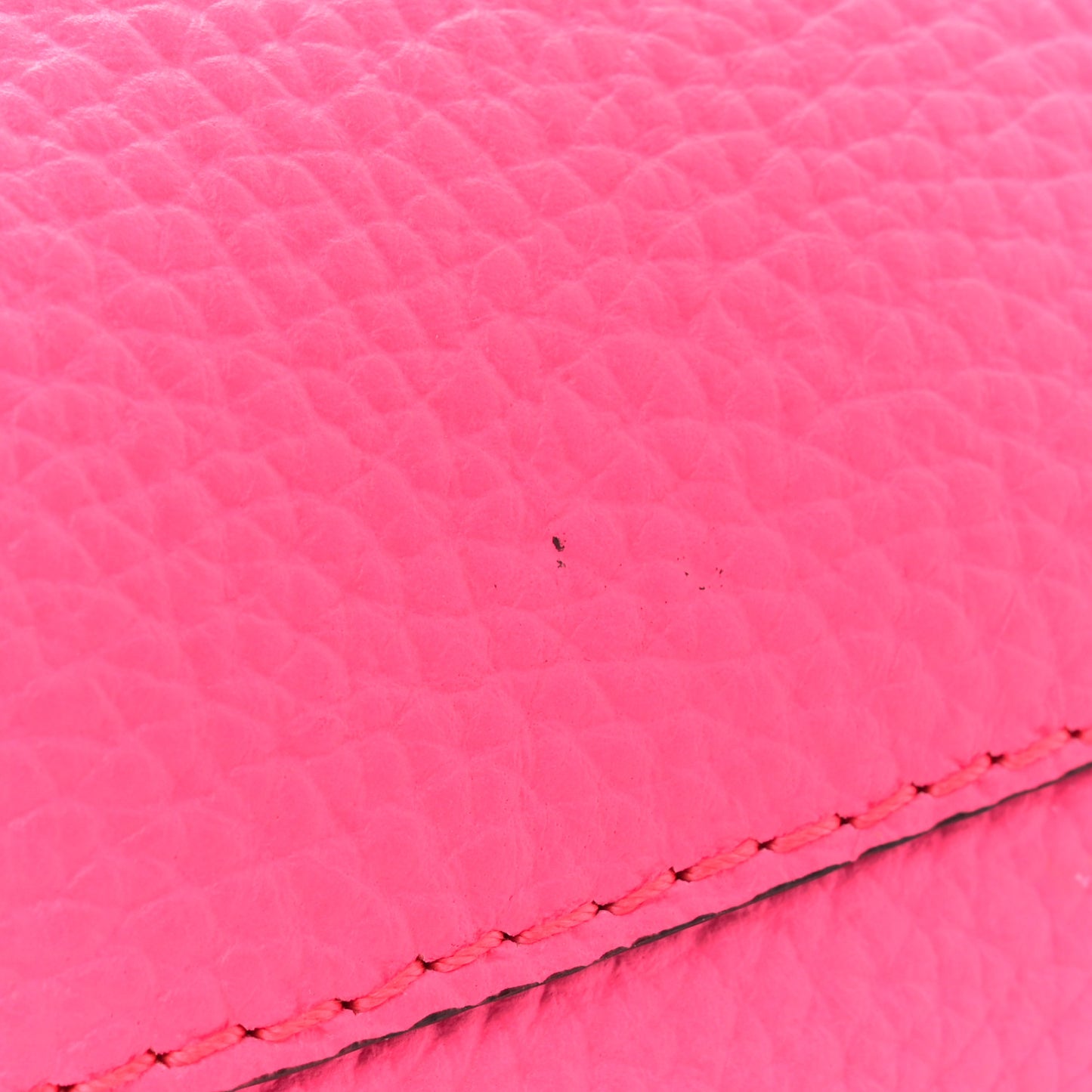 Grainy Calfskin Remington Tote Neon Pink