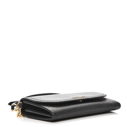 Burberry Grainy Calfskin Henley Wallet On Chain Black 4 of 7