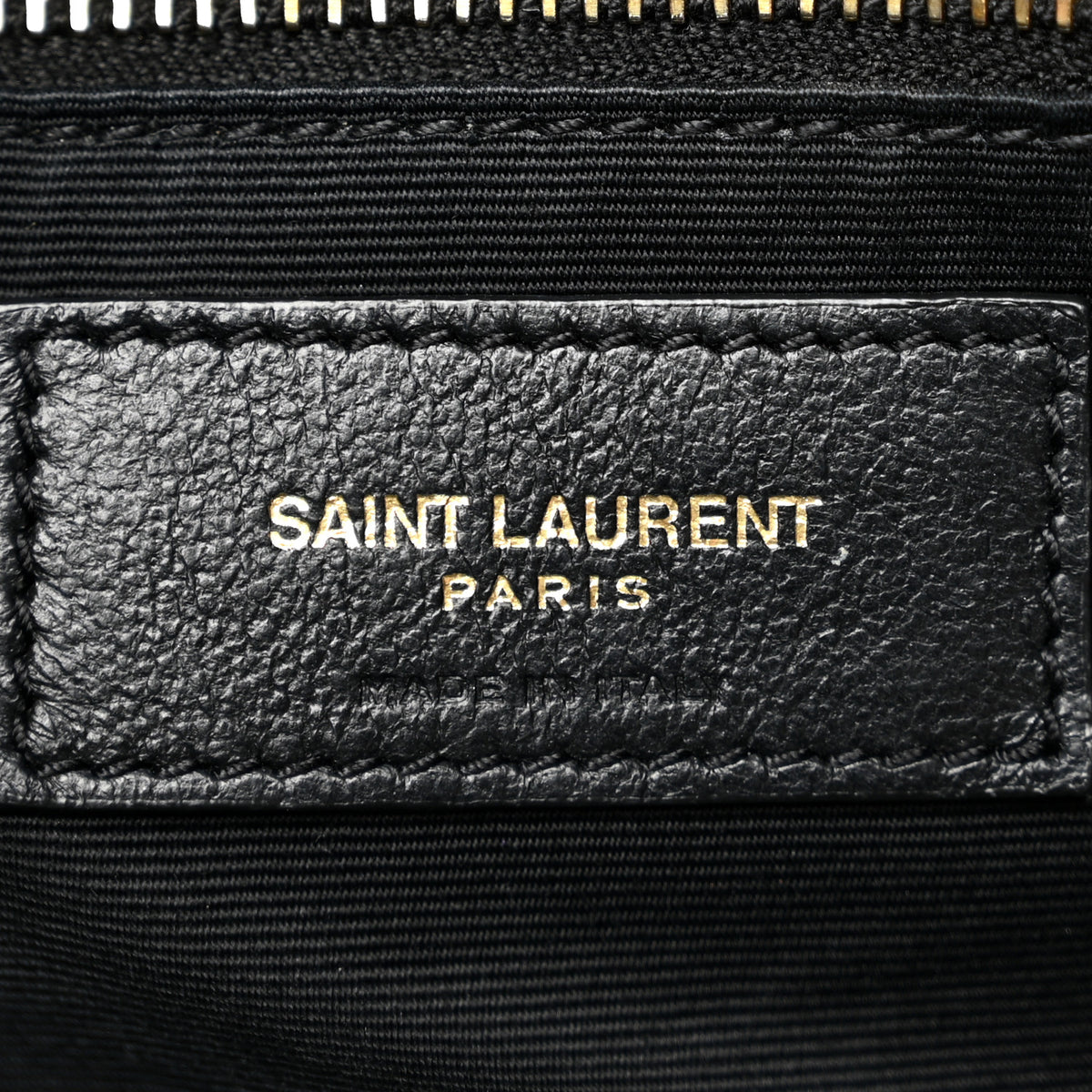 Lambskin Quilted Maxi Icare Shopping Tote Black