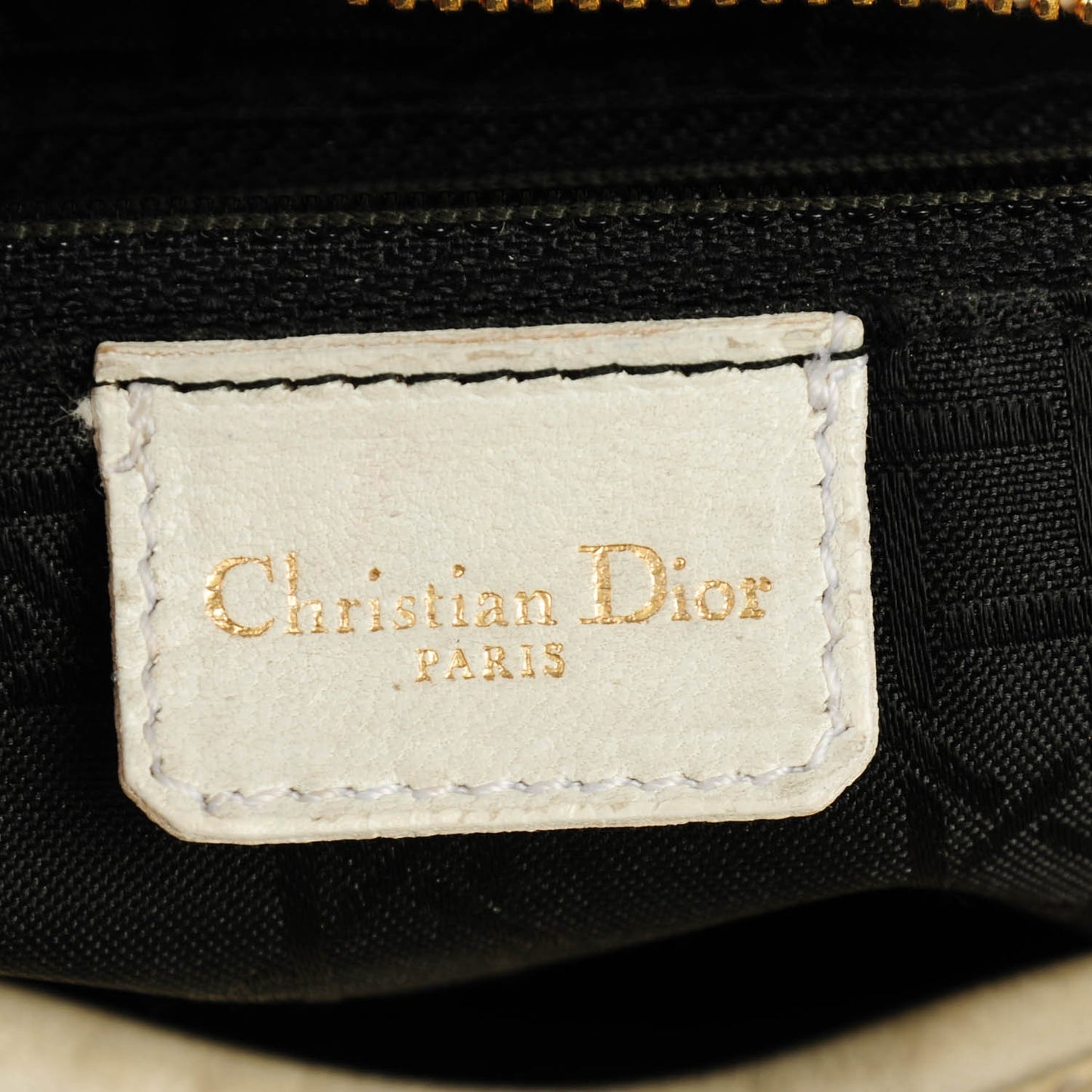 Patent Cannage Medium Lady Dior White