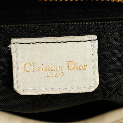 Christian Dior Patent Cannage Medium Lady Dior White 12 of 13