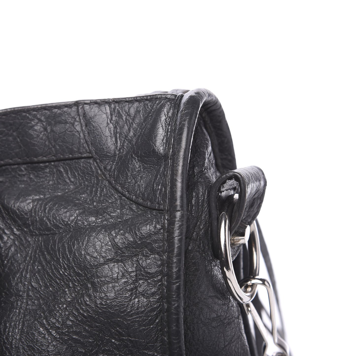 Agneau Classic Silver Hardware S City Gris Fossile