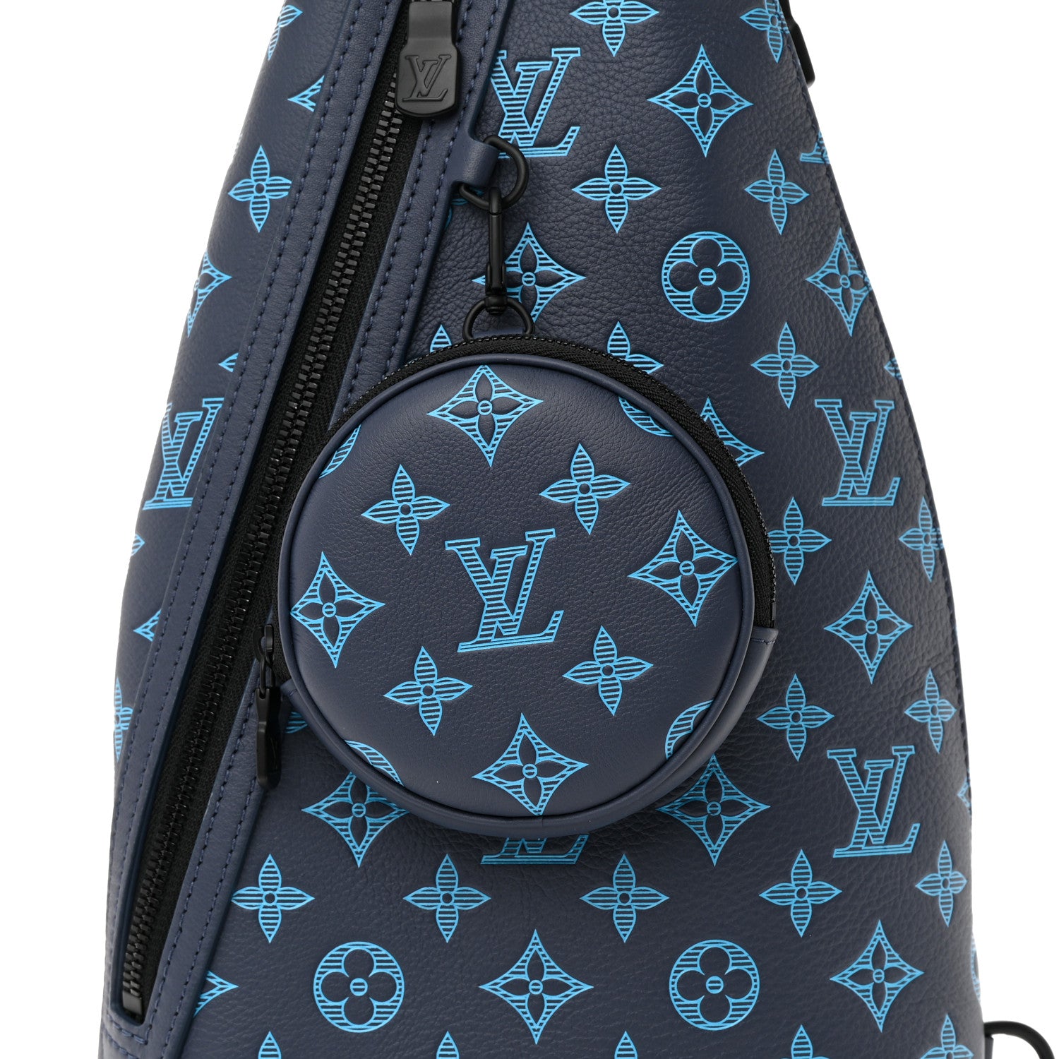 Louis Vuitton Monogram Shadow Duo Slingbag Navy River Blue 8 of 12