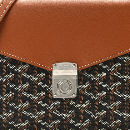Goyard Goyardine Calfskin Chypre Wallet Pouch Black Gold 7 of 11