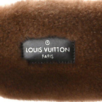Louis Vuitton Mink Fur Monogram Lock It Flat Mule 40 Cognac 7 of 8