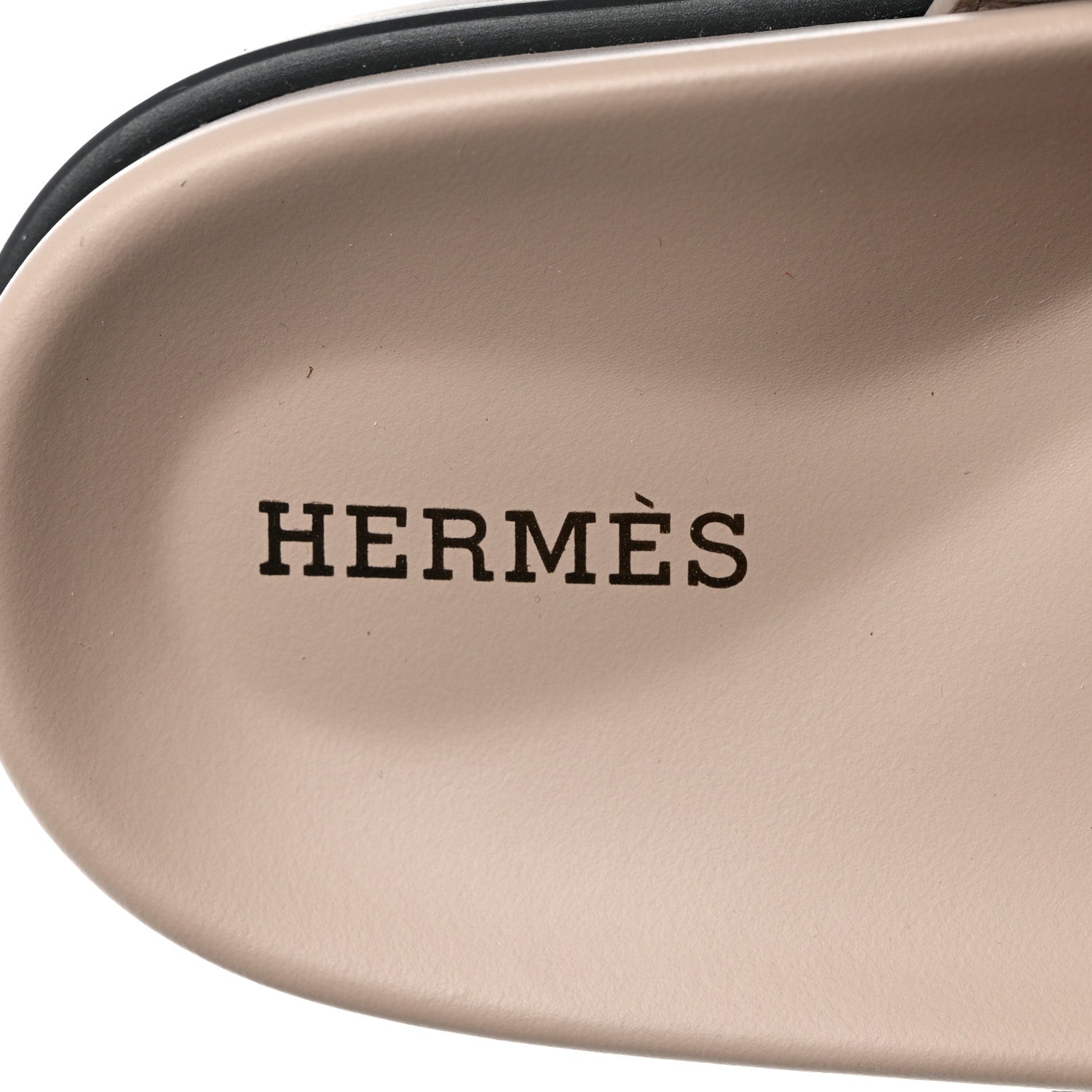 Hermes Calfskin Womens Chypre Sandals 35 Beige Mastic 6 of 8