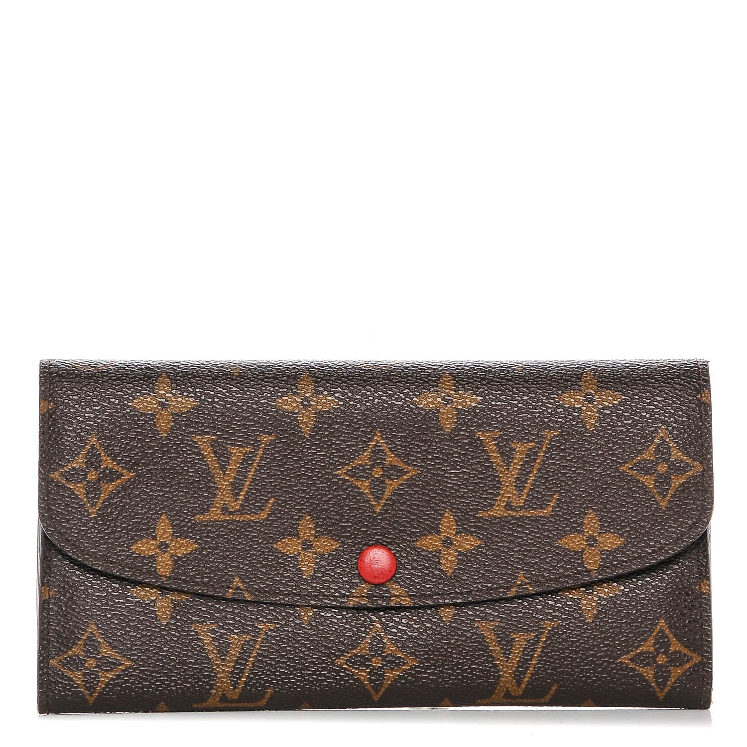 Louis Vuitton Monogram Emilie Wallet Red 1 of 6