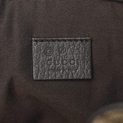 Gucci Monogram Dollar Calfskin O Drawstring Backpack Beige Ebony Testa di Moro Dark Chocolate 6 of 10
