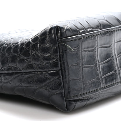 Loro Piana Crocodile L19 Extra Pocket Pouch Black 8 of 10