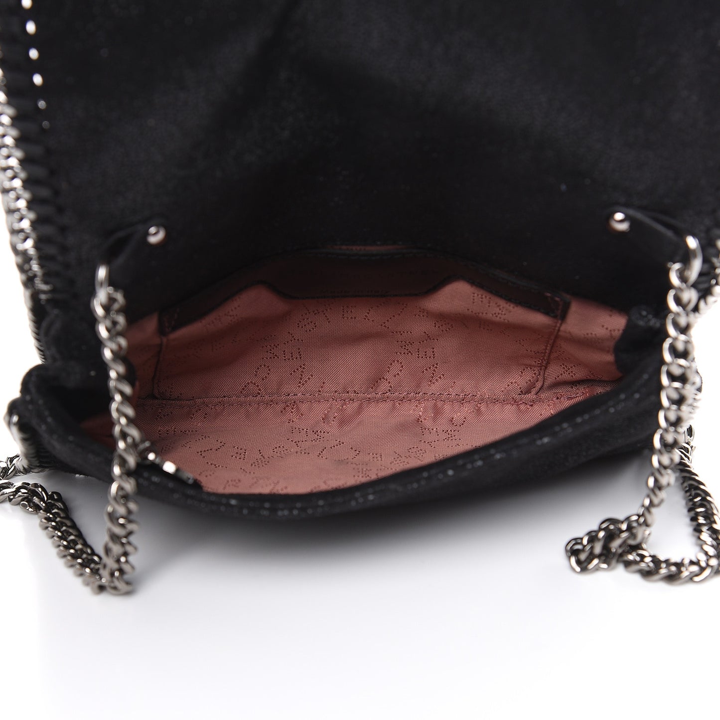 Shaggy Deer Falabella Crystal Embellished Crossbody Bag Black